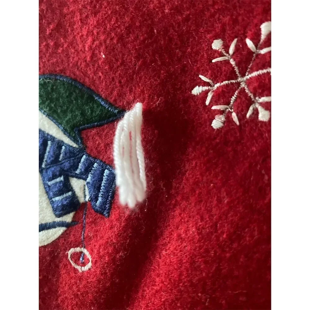 Gspirit Festive Christmas Pillow Cover Red Snowman Design 45x45 cm
